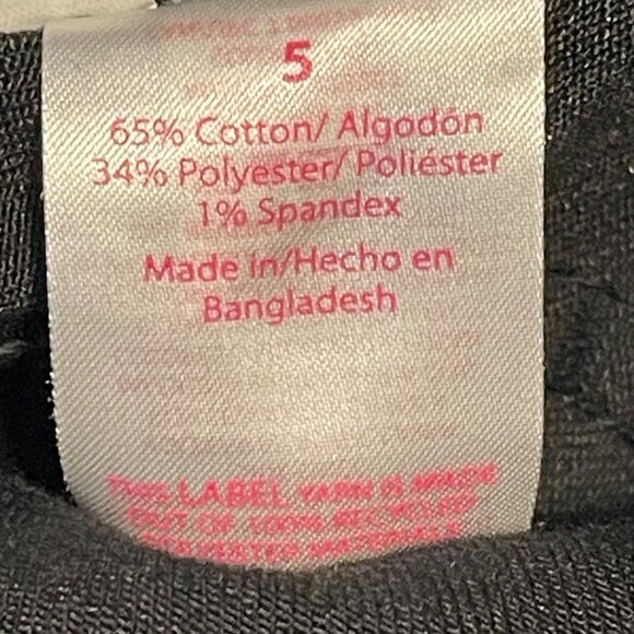 NO BOUNDARIES - Black Denim High-Waisted Girls Shorts - Size 5 - Picture 11 of 11